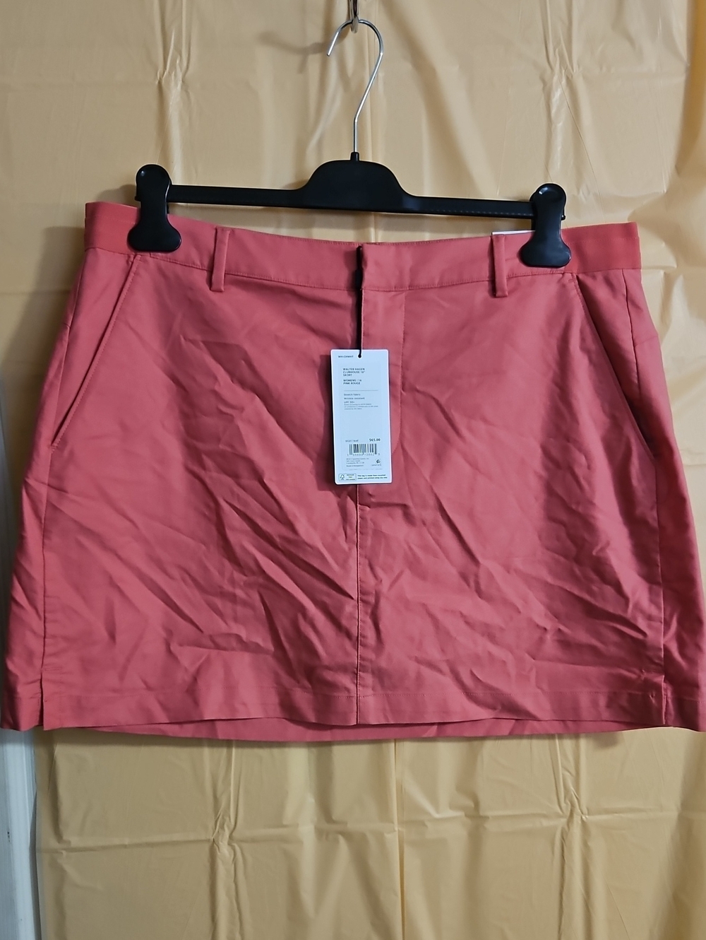Walter Hagen Women's Clubhouse Woven Skort: PINK: NEW WITH TAGS: SIZE 16
